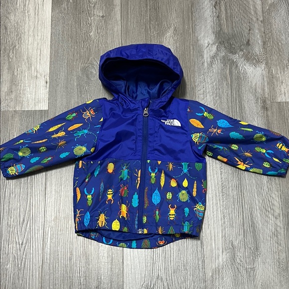 The North Face  Infant Zipline Rain Jacket / blue/ size 6-12 Months - Picture 4 of 15